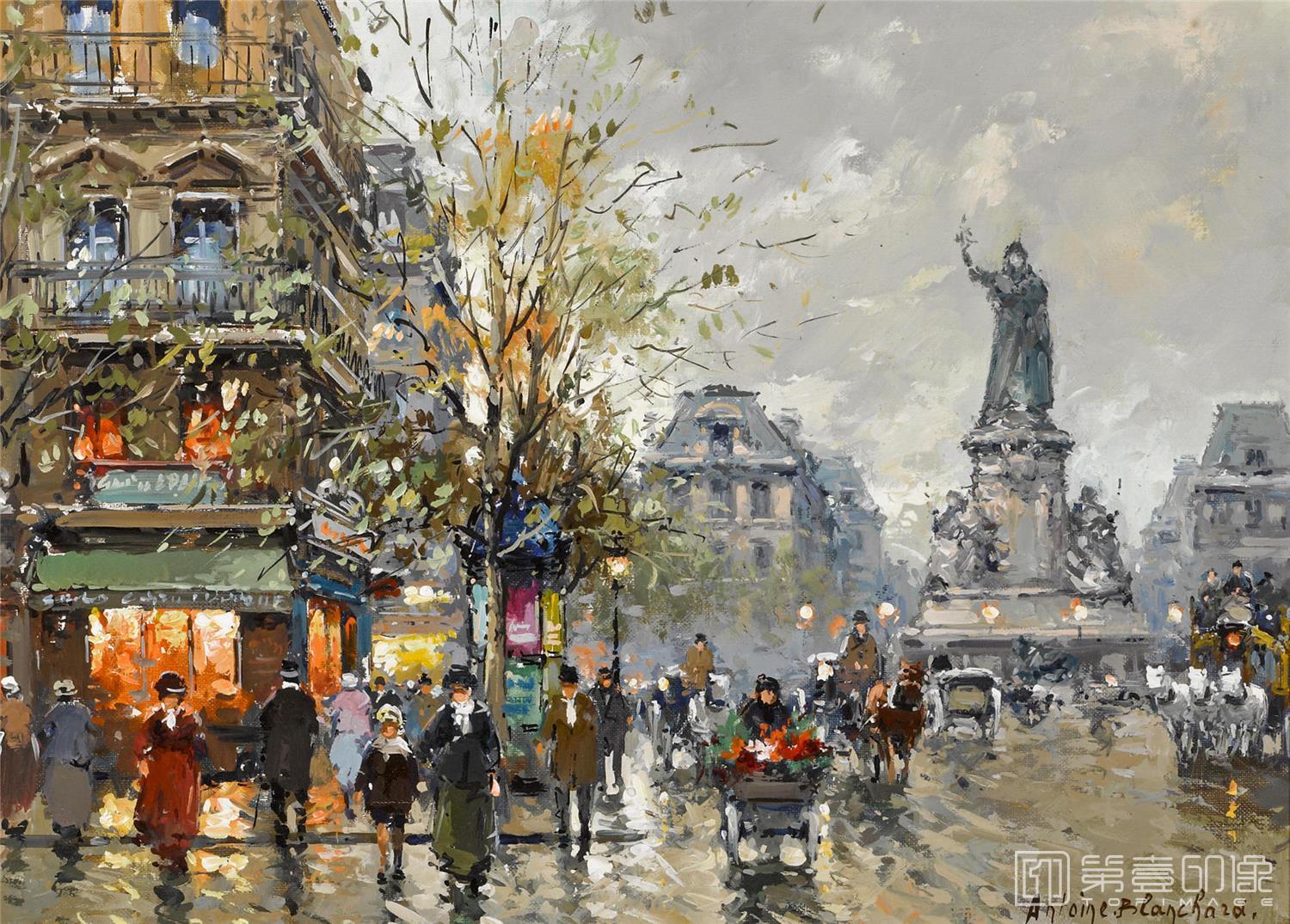 油画-安托万·布兰乍得 Antoine Blanchard作品-102